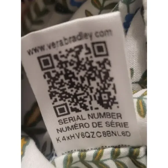 Vera Bradley Rose Quartz Tote Bag With Zipper - Picture 3 of 4